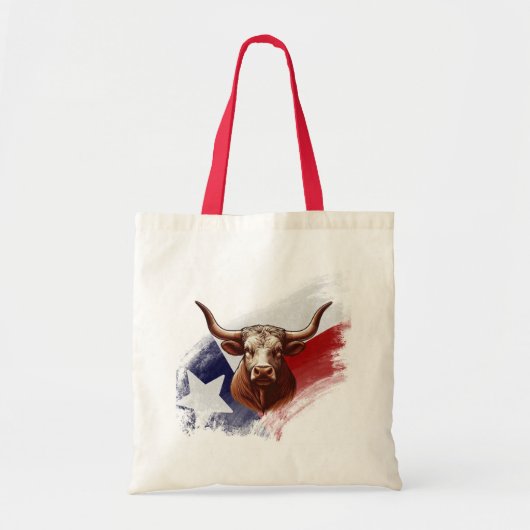 Texas longhorn koe tote bag (Voorkant)
