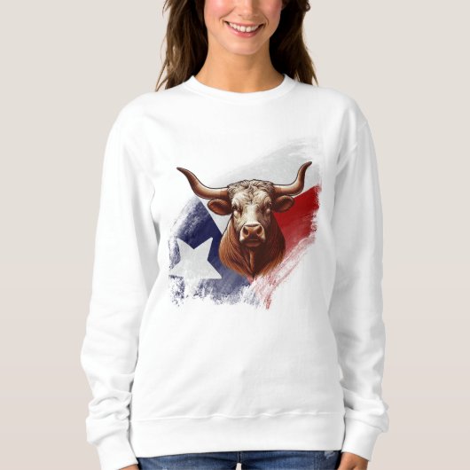 Texas longhorn koe trui (Voorkant)