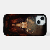 Texas Longhorn Koeienschedel Rustiek iPhone 15 Case (Achterkant horizontaal)