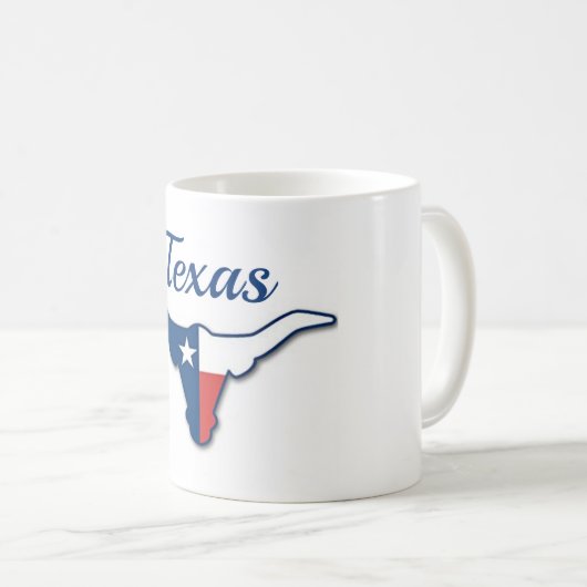 Texas longhorn koffiebeker koffiemok (Voorkant rechts)