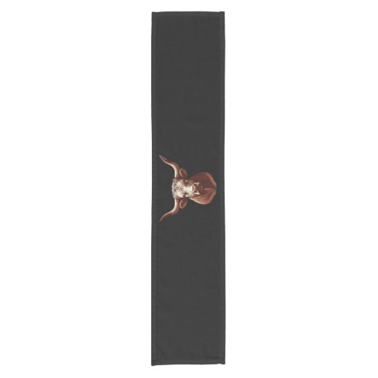 Texas Longhorn Korte Tafelloper (Voorkant)