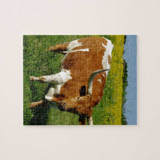 Texas Longhorn Legpuzzel (Horizontaal)