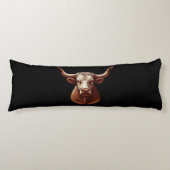 Texas Longhorn Lichaamskussen (Voorkant)