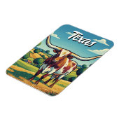 Texas longhorn magneet (Linkerzijde)