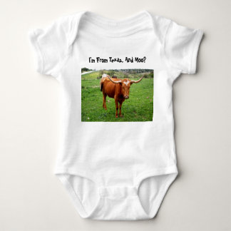 Texas Longhorn met Funny Texas Gezegde Romper
