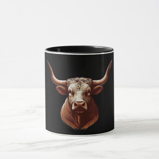 Texas Longhorn Mok (Midden)