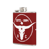 Texas Longhorn Monogram Eerste Letters Heupfles (Links)