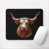 Texas Longhorn Muismat (Met muis)