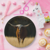 Texas Longhorn Paper Borden Papieren Bordje (Feest)
