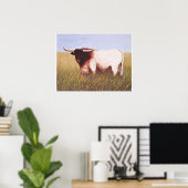 Texas Longhorn Poster (Thuiskantoor)