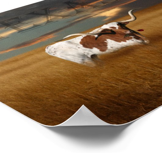 Texas Longhorn Poster (Hoek)