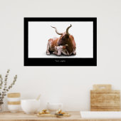 Texas Longhorn Poster Print (Keuken)