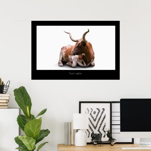 Texas Longhorn Poster Print (Thuiskantoor)