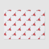 Texas Longhorn Red Bull Drawing Tissuepapier (Voorkant)