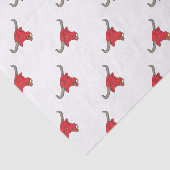 Texas Longhorn Red Bull Drawing Tissuepapier (Detail)