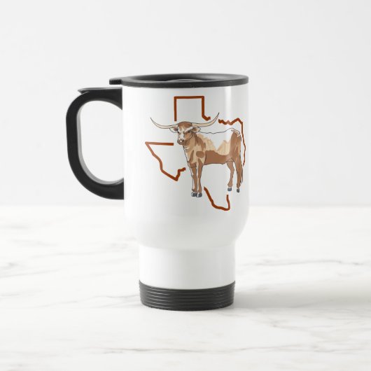 Texas Longhorn Reisbeker (Links)