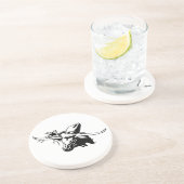 Texas Longhorn Sandstone Onderzetter (Zijkant)