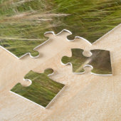 Texas Longhorn Sculpture .kerstgroeten Legpuzzel (Zijkant)