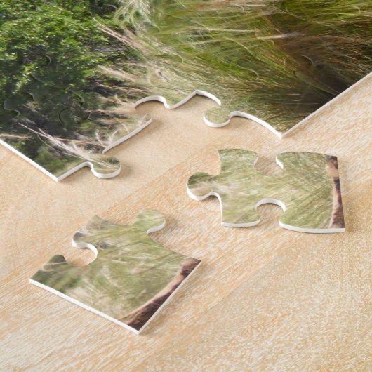 Texas Longhorn Sculpture . Legpuzzel (Zijkant)