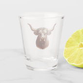 Texas Longhorn Shot Glas (Achterkant)