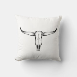 Texas Longhorn Skull Pillow Kussen