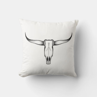 Texas Longhorn Skull Pillow Kussen