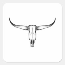 Texas Longhorn Skull Pillow