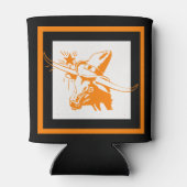 Texas Longhorn Steer met Cowboy Pet Blikjeskoeler (Achterkant)