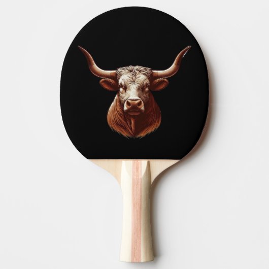 Texas Longhorn Tafeltennisbatje (Voorkant)
