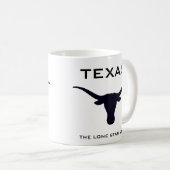 Texas Longhorn The Lone Star State Koffiemok (Voorkant rechts)