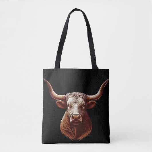 Texas Longhorn Tote Bag (Voorkant)