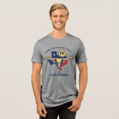 Texas Longhorn Tri-Blend Shirt (Voorkant volledig)