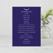 Texas Longhorn Trouwmenu Menu (Staand voorkant)
