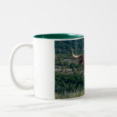 Texas Longhorn Tweekleurige Koffiemok (Links)