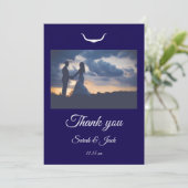 Texas Longhorn Wedding Flat Thank You Card Bedankkaart (Staand voorkant)