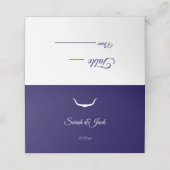 Texas Longhorn Wedding Gevouwen Plaats Kaart Plaatskaartje (Buitenkant ongevouwen)