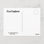Texas Longhorns Briefkaart (Achterkant)
