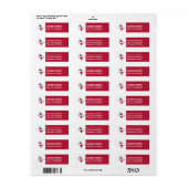 Texas Longhorns en de vlag op een retouradres Etiket (Full Sheet)