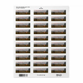 Texas Longhorns retouradreslabels Etiket (Full Sheet)