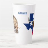 Texas Longhorns, Texaanse stijl Latte Mok (Voorkant)