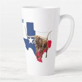 Texas Longhorns, Texaanse stijl Latte Mok (Rechts)