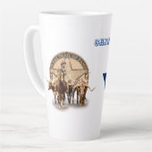 Texas Longhorns, Texas Stijl Latte Mok (Linkerhoek)