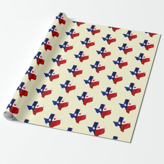 Texas Love Cadeaupapier (Uitgerold)
