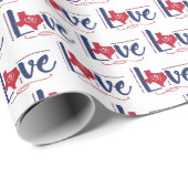 Texas Love - Hearts & Stippen Cadeaupapier (Rol Hoek)