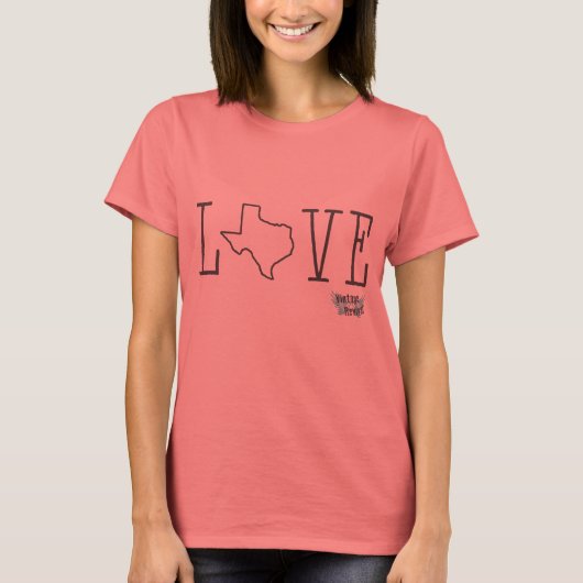 Texas Love Ringer T-shirt (Voorkant)