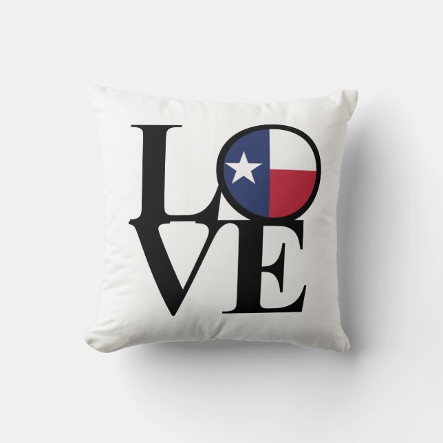 Texas LOVE Sierkussen (Voorkant)