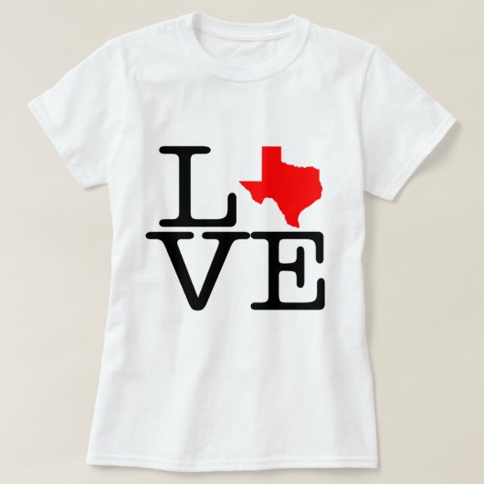 Texas Love T-shirt (Design voorkant)