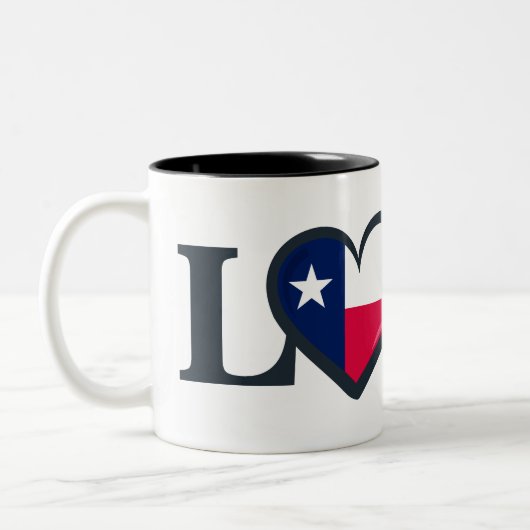 Texas Love Tweekleurige Koffiemok (Links)