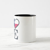 Texas Love Tweekleurige Koffiemok (Center)