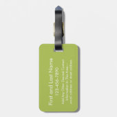 Texas Love with Custom Heart and Family Name Bagagelabel (Achterkant verticaal)